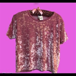 Victoria's Secret Pink velvet tee nwt